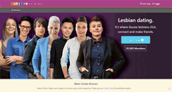 Desktop Screenshot of lesbianmatchmaker.com