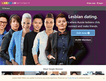 Tablet Screenshot of lesbianmatchmaker.com